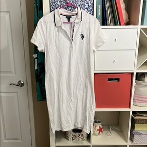 U.S. Polo Assn. White Polo Dress